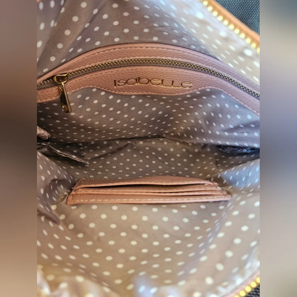 Isabelle Los Angeles Pink Leather Clutch Crossbody Bag - Picture 6 of 8